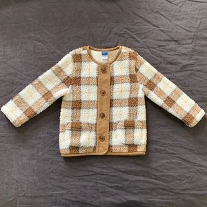 Old Navy Plaid Sherpa Jacket